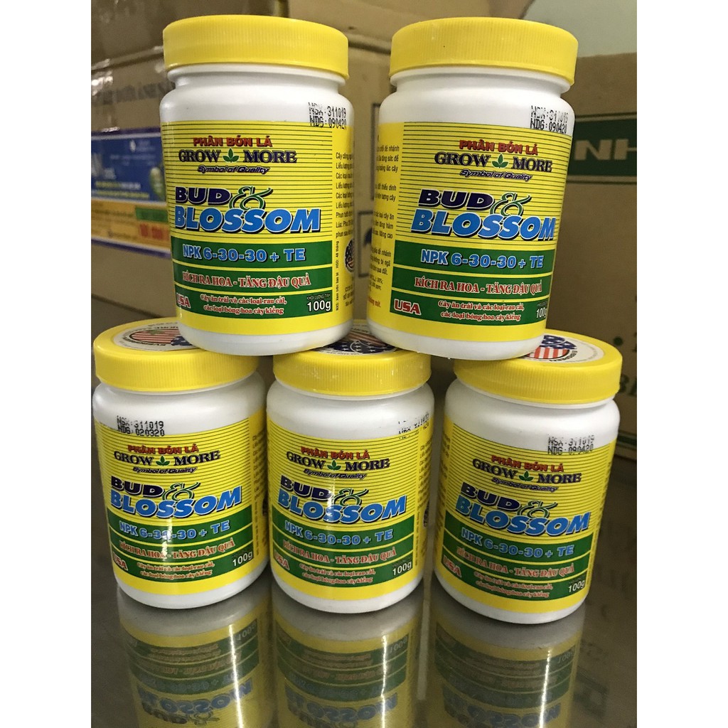 Phân bón lá cho Lan, cây cảnh, rau màu & cây ăn trái - Grow More 6-30-30+TE