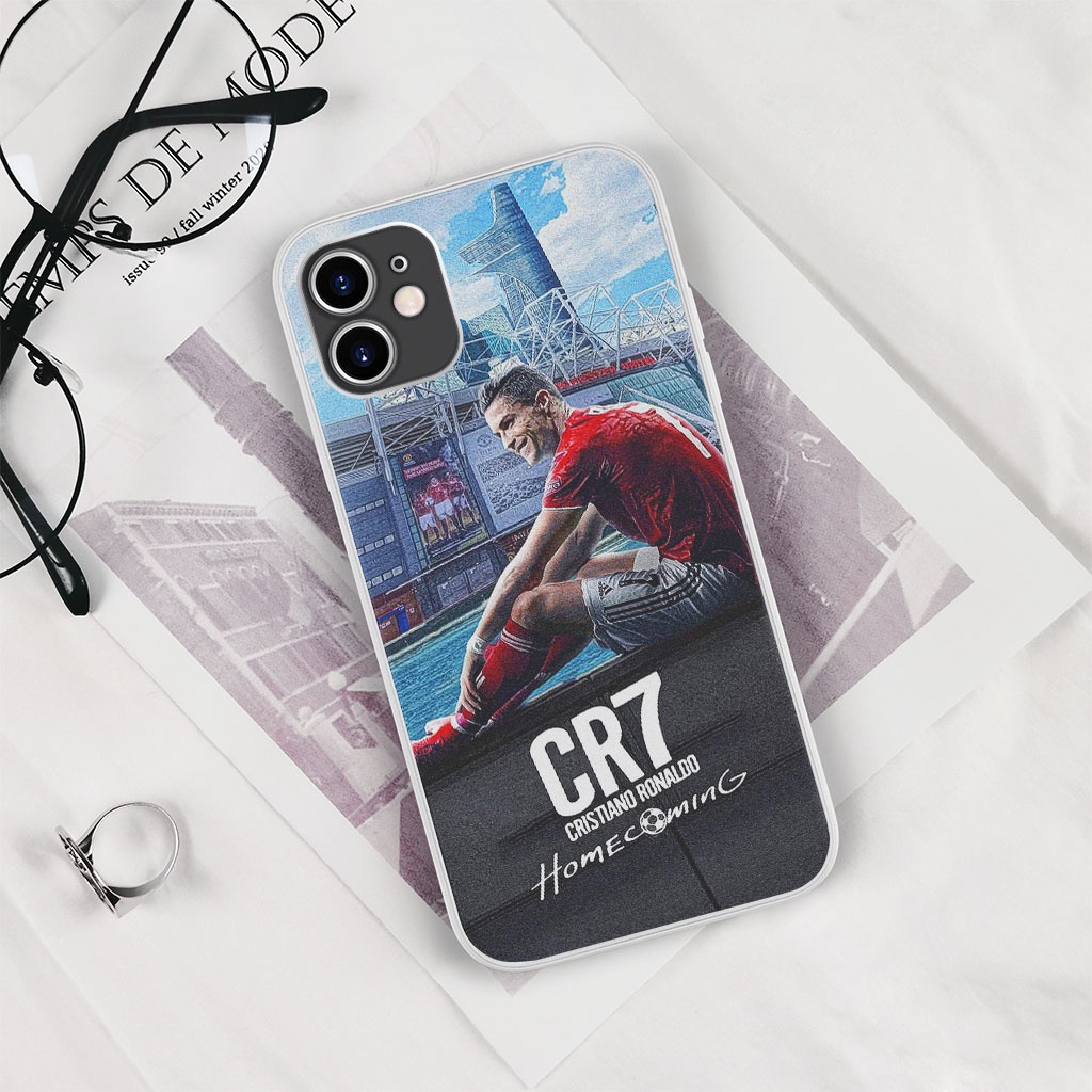 Ốp điện thoại cr7 welcome home manchester pro 13 11 12 promax 7 8 plus xs X Xr RED20210067