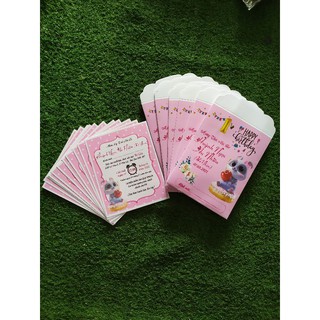 Thiệp thôi nôi thiết kế riêng cho bé tuổi Tý