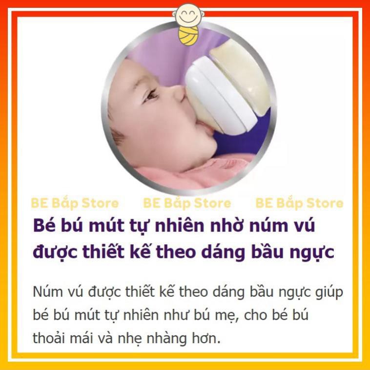 Núm Ti AVENT Natural ⚡MẪU MỚI 𝟐𝟎𝟐𝟏⚡ Mô Phỏng Ty Mẹ Tự Nhiên - Cam kết hàng chính hãng Philips