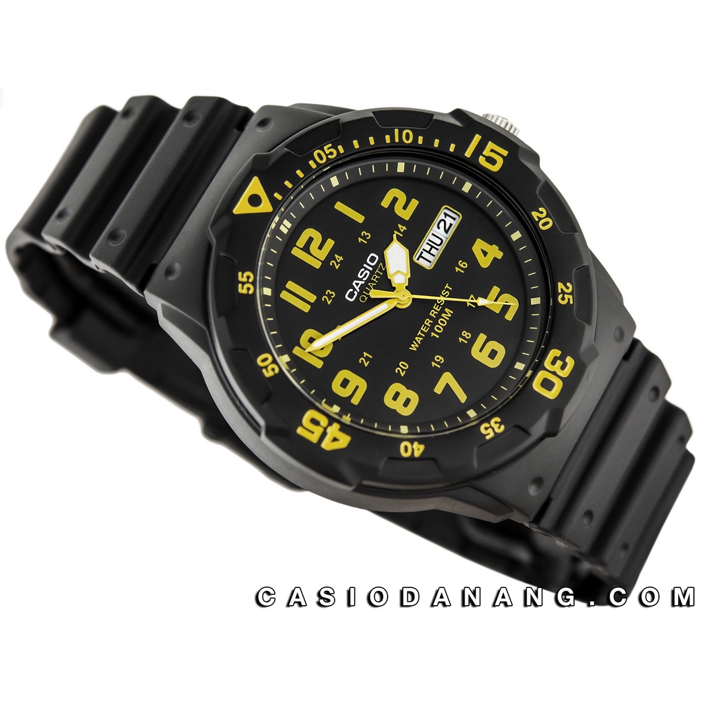 Đồng hồ nam dây nhựa Casio Standard chính hãng Anh Khuê MRW-200H-9BVDF (44mm)