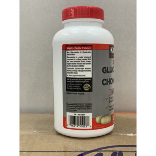 CỦ XẢ CỦ XẢ Viên uống bổ xương khớp Glucosamine 1500mg & chondroitin 1200mg 220 viên - Kirkland Mỹ CỦ XẢ CỦ XẢ