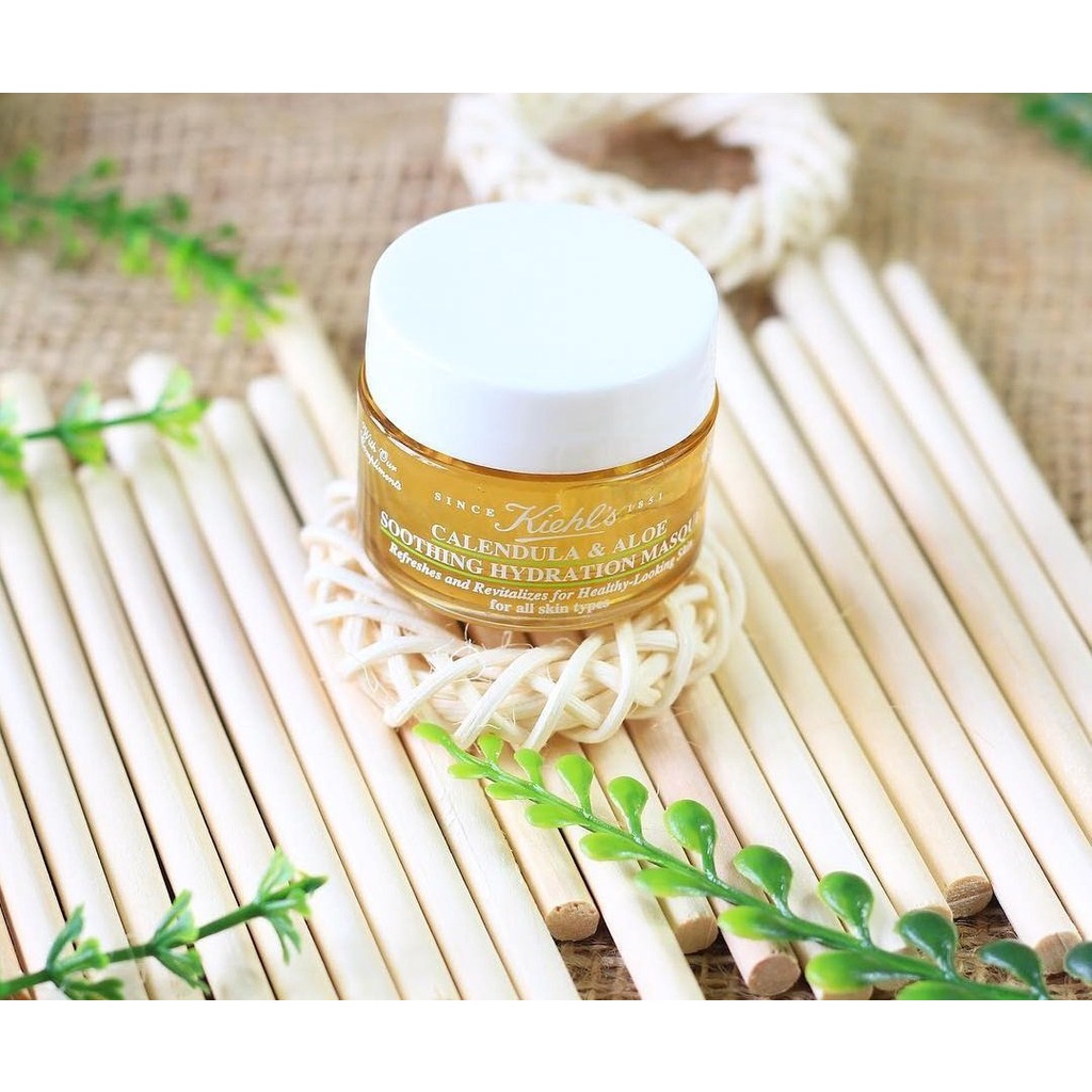 Mặt nạ Kiehl's hoa cúc Calendula &amp; Aloe Soothing Hydration Masque