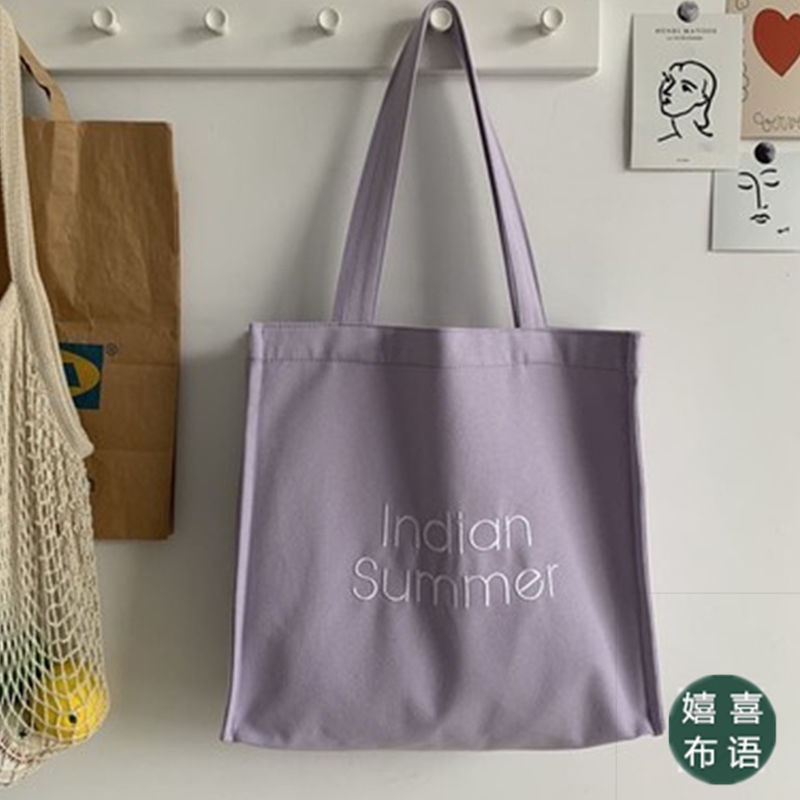 Túi Xách Canvas Đeo Vai Sức Chứa Lớn Phong Cách Mới
