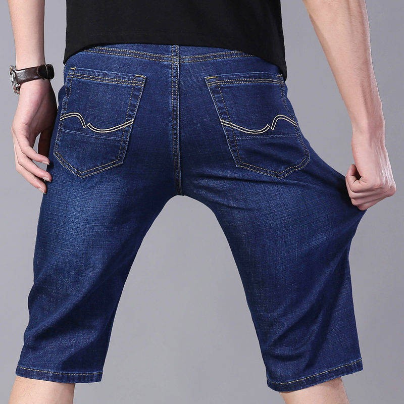 Quần Short Denim Ống Rộng Thời Trang Cho Nam