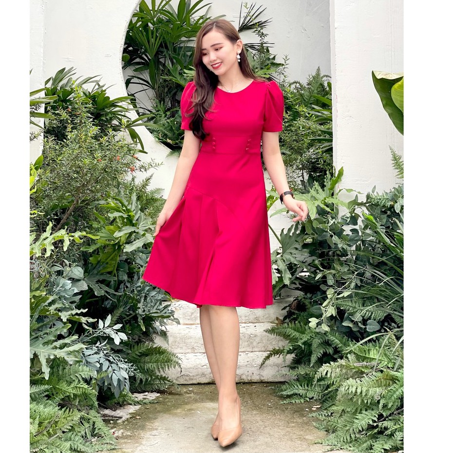 Đầm công sở thiết kế cao cấp Emvy, Sang trọng,tinh tế ,lịch sự .Phù hợp mọi hoàn cảnh ,lứa tuổi mã K65 | BigBuy360 - bigbuy360.vn