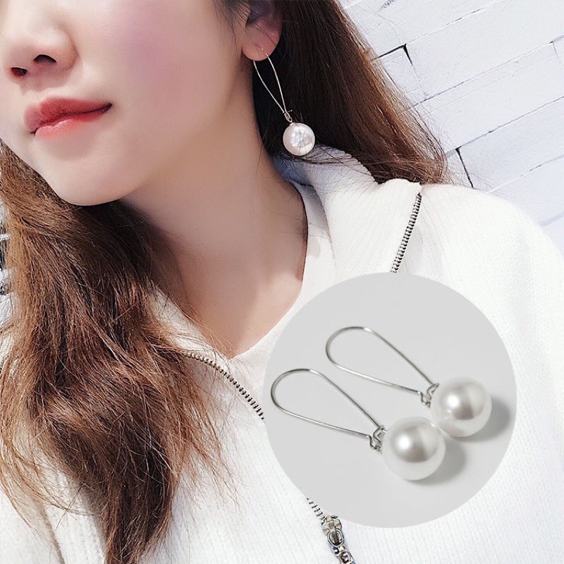 Bông tai móc châu, khuyên tai móc châu [FREESHIP]