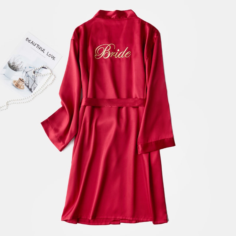 Áo Choàng Ngủ Plus size Cho Cô Dâu