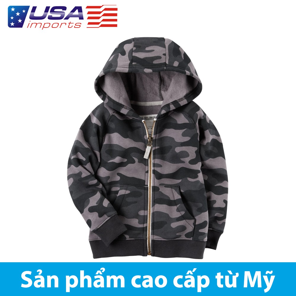 Áo khoác nỉ có nón Car-tờ Auth Từ Mỹ (225H053)