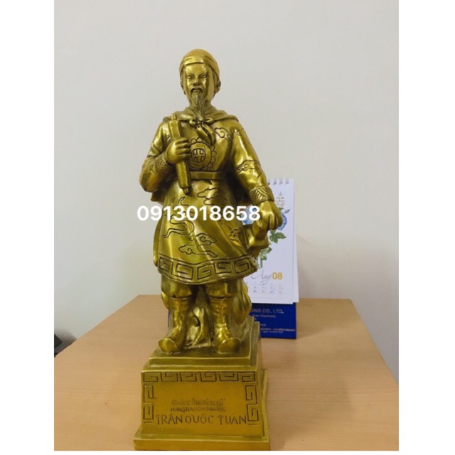 Tượng Trần Hưng Đạo bằng đồng, Hưng Đạo đại vương Trần Quốc Tuấn bằng đồng cỡ to, tượng đồng phong thủy.