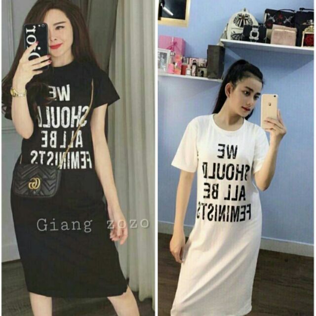 Đầm suông in chất da cá dày đẹp