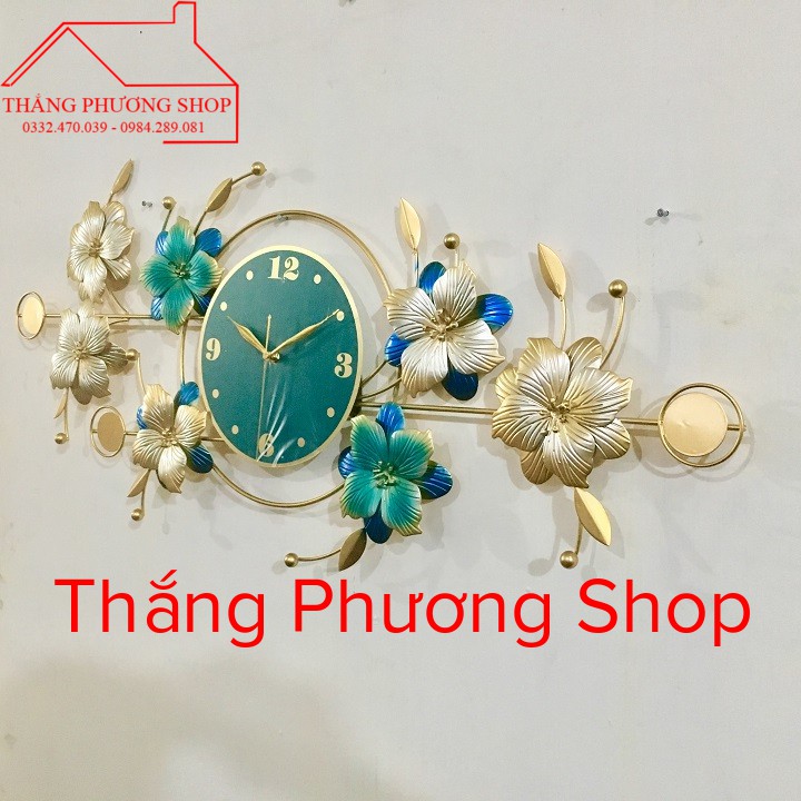 [Mẫu Mới] Đồng Hồ Treo Tường Trang Trí Hoa Cỏ Mùa Xuân TP-062 ( Hàng Loại 1 )