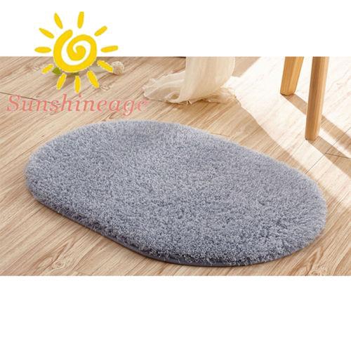 1 Thảm Lông Hình Oval Lót Sàn Phòng Tắm Phòng Ngủ Chống Trượt
