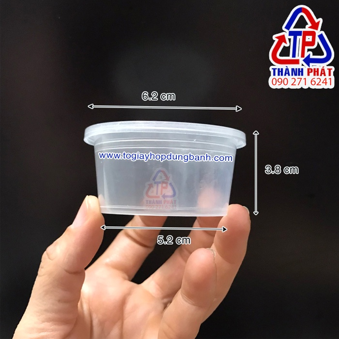 100 Hộp Flan 1 đựng bánh Flan - Panna cotta - nước chấm