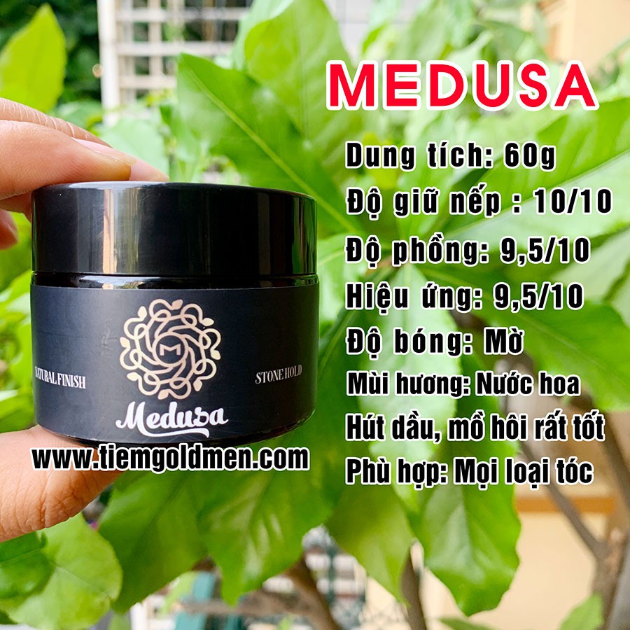 [CHÍNH HÃNG] Sáp Vuốt Tóc Medusa 60g + Tặng Lược