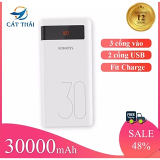 Sạc dự phòng romoss sense 8plus 30000mah bản có led