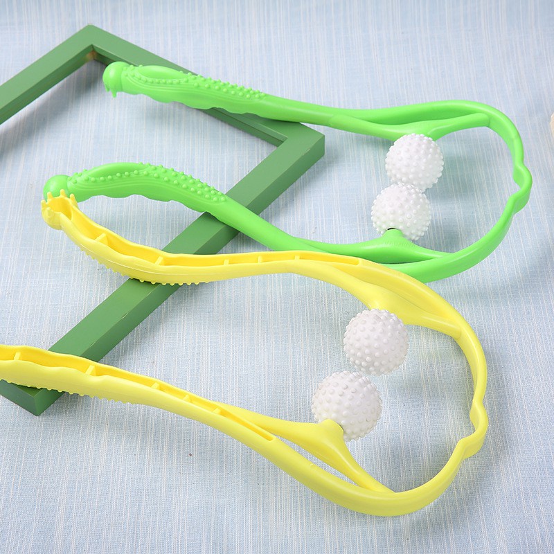 Dụng cụ massage cổ vai gáy cầm tay 2 bi đa năng tiện lợi