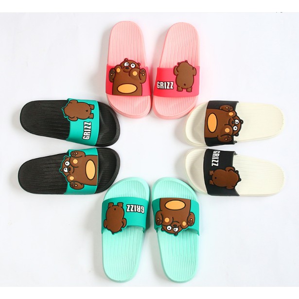 Dép Gấu We bare bears Gấu Grizz