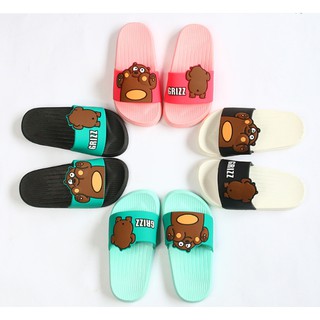 Dép Gấu We bare bears Gấu Grizz