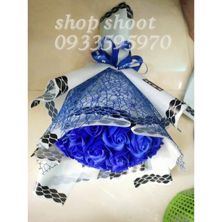 BÓ HOA SÁP XANH DƯƠNG 20 BÔNG