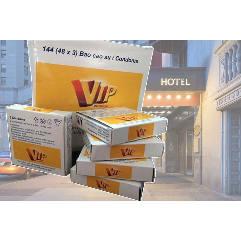 Bao cao su Vip Plus 3 chiếc an toàn cao cấp phòng tránh thai và các bệnh lây qua đường tình dục