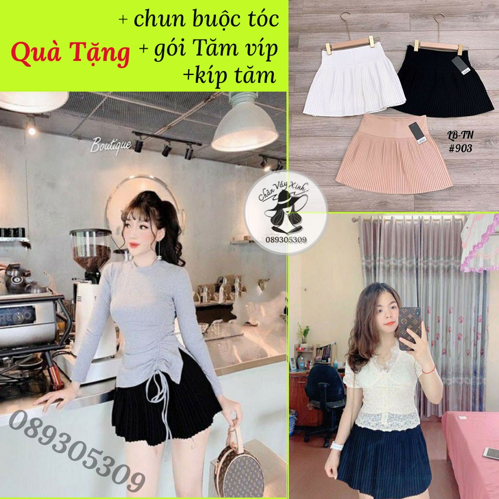 Chân Váy Xếp Ly Cạp Cao..079..Cao Cấp { Bán Sỉ }