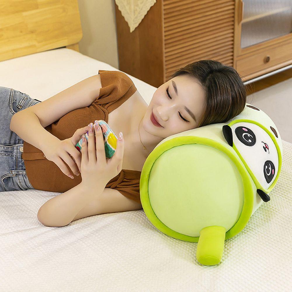 Gối Ôm Nhồi Bông Mềm Mại Hình Ly Trà Sữa Dễ Thương
