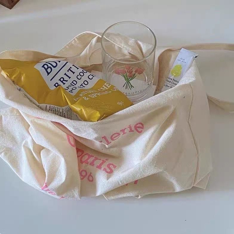 Cốc Thủy Tinh Uống Nước Chịu Nhiệt In Hình Hoa Tulip Kiểu Hàn Quốc Xinh Xắn
