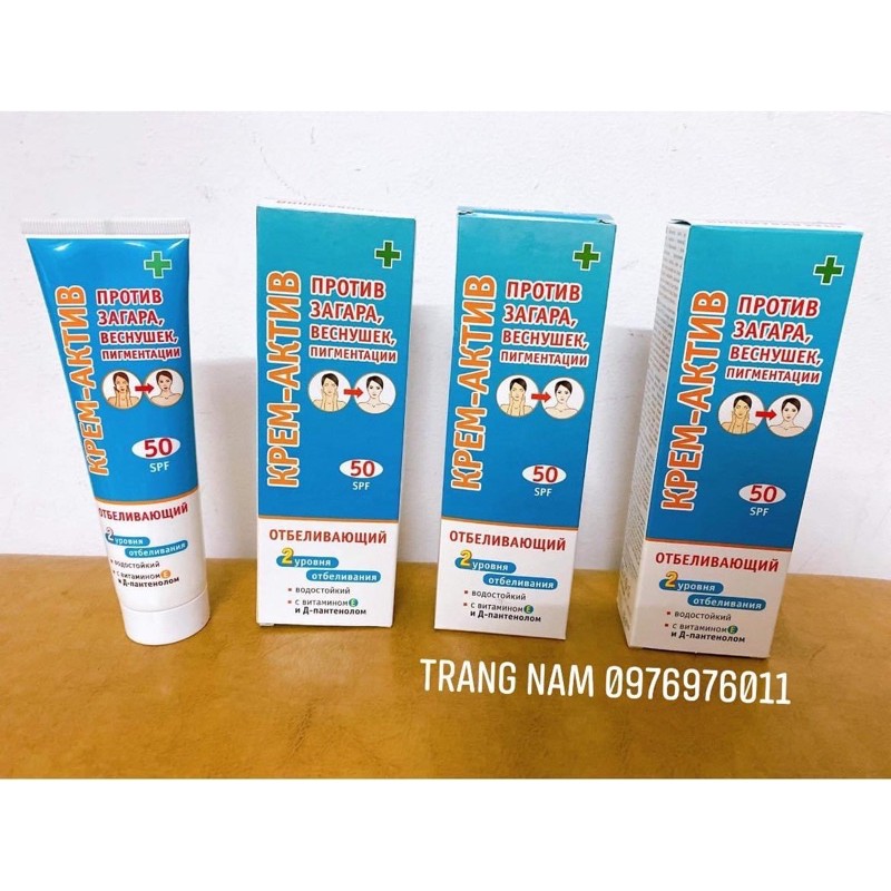 Kem chống nắng Kpem xanh SPF 50 của Nga