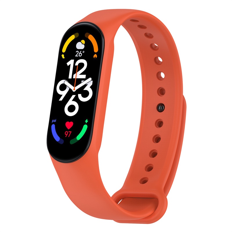 Dây Đeo Thay Thế Chất Liệu Silicon Màu Trơn Thời Trang Cho Xiaomi Smart band 7 / mi band 7 miband7 mi band7