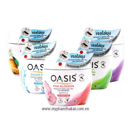 SÁP THƠM PHÒNG ĐUỔI MUỐI OASIS THÁI LAN 180g