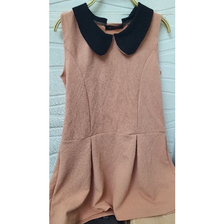 váy hồng cổ đen - 4500