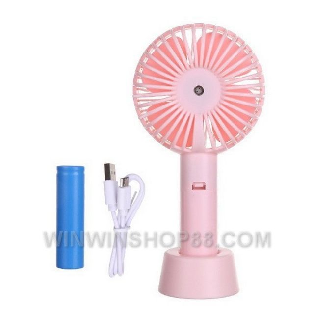 Quạt Mini Tích Điện Cầm Tay Có Đế Để Bàn Siêu Hot Nuty