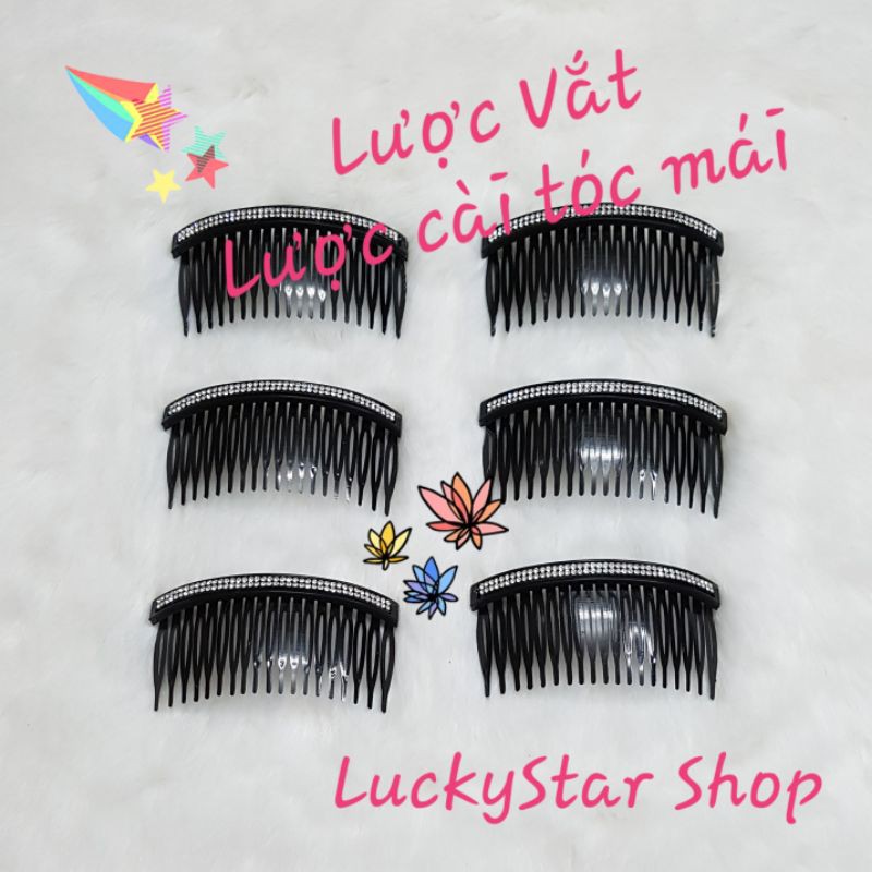 Cài Tóc Mái / Lược Vắt Tóc dùng cài tóc hoặc giữ nếp tóc mái, chiều dài 9,5 cm; rộng 4,5 cm.