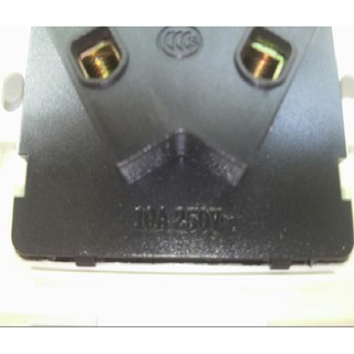 Mặt ổ cắm 3/5 lổ dẹt 10A 250V