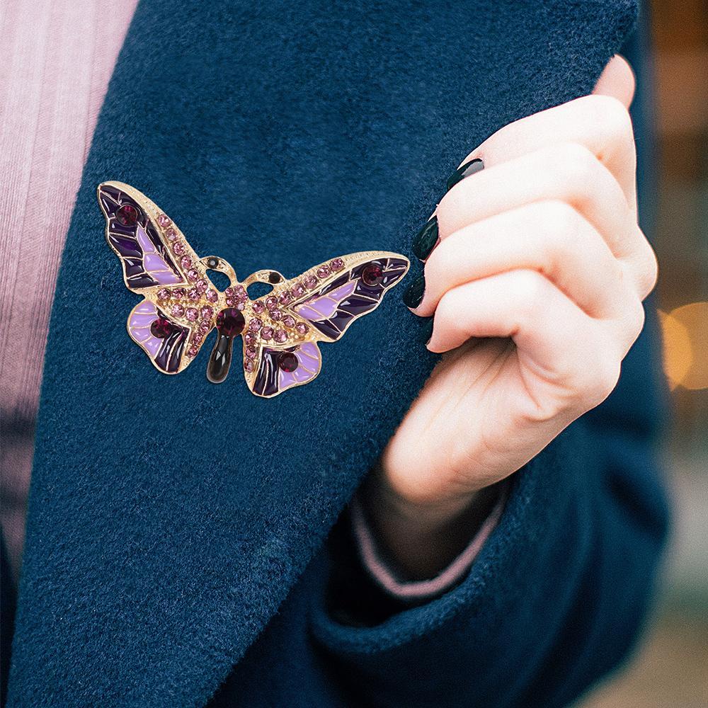 Trâm Cài Áo Hình Bướm Thời Trang Cho Nữ|Trâm Cài Áo Đính Đá Sang Trọng