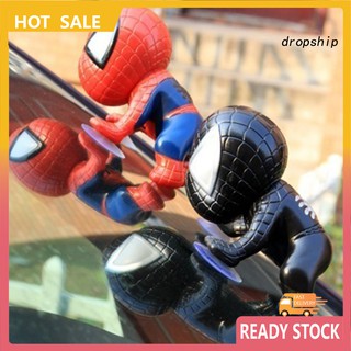 Phụ Kiện Hút Cửa Sổ Trang Trí Nội Thất Xe Hơi Họa Tiết Hoạt Hình Người Nhện Leo Núi