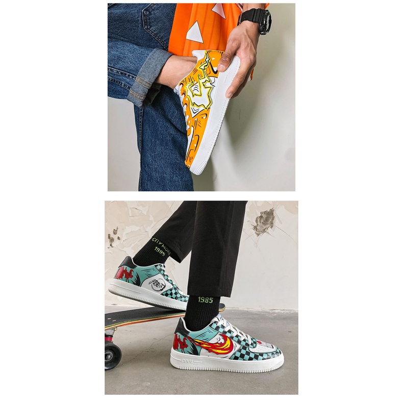 Giày vài thể thao in họa tiết hoạt hình sành điệu dành cho học sinh