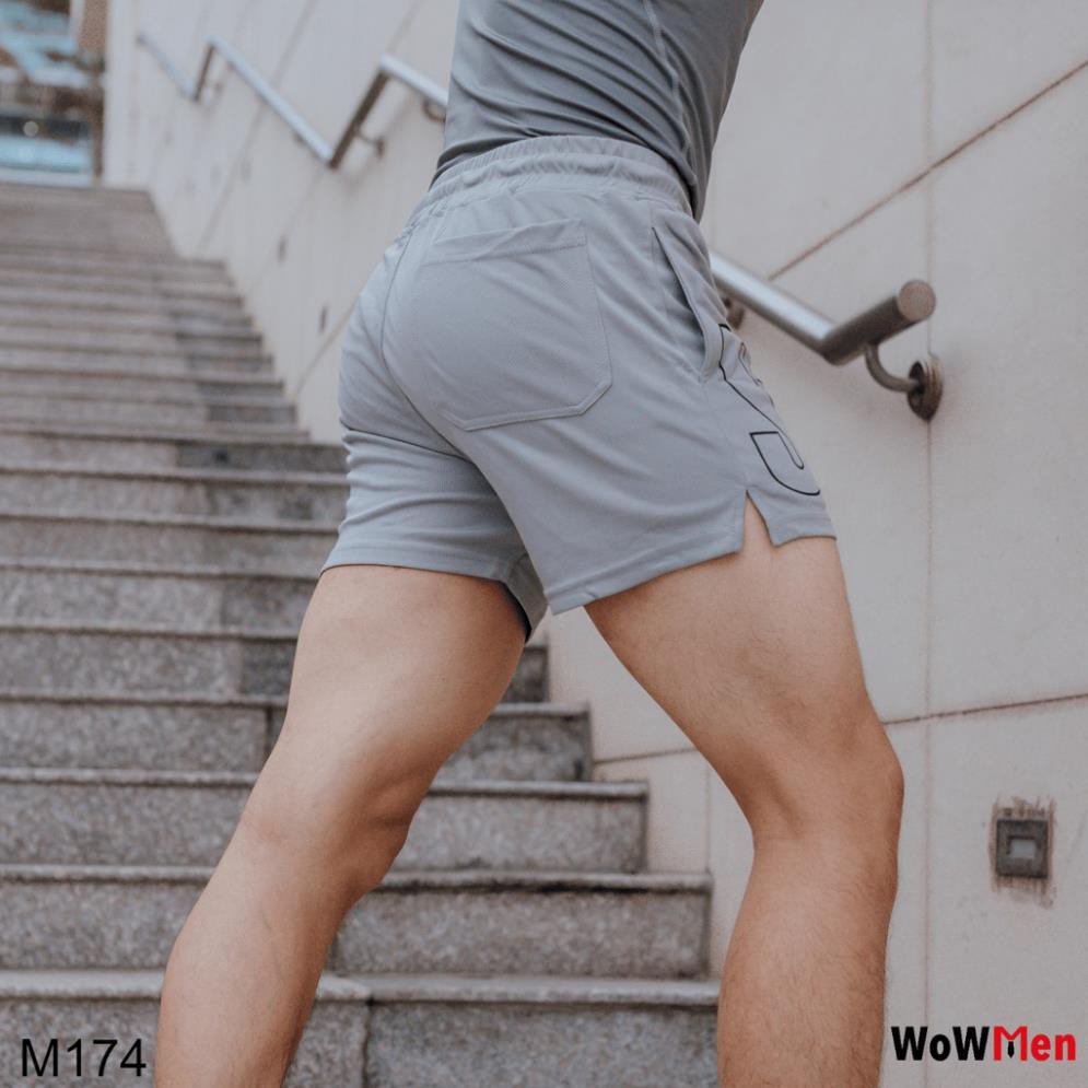 Quần Short Thun Nam Ngắn Ngang Đùi Tập Gym Thể Thao Chạy Bộ Đi Bơi Quần Đùi Nam Ngắn Mặc Nhà - M174  ྆