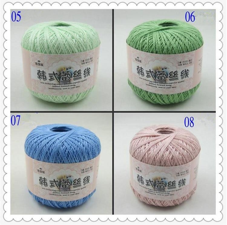 Cuộn Len Đan Sợi Móc Nhiều Màu 50g