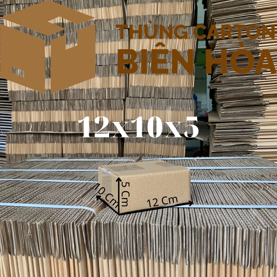 Hộp Giấy 12x10x5 - Hộp Sóng C Dày, Cứng
