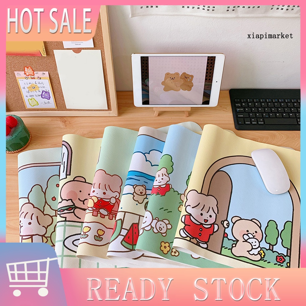 LOP_Keyboard Mat Large Anti-skid PVC Cute Waterproof Cartoon Mouse Pad for Mechanical Mouse