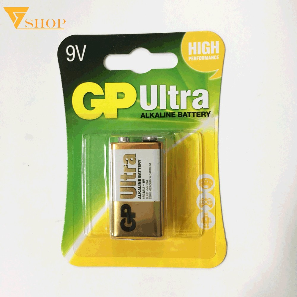 1 Vỉ Pin GP 9V Alkaline Chính Hãng