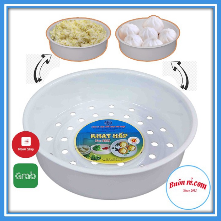 Xửng hấp thức ăn, bánh bao, xôi dẻo... NHỰA VIỆT NHẬT Plastic – khay hấp hình tròn (MS:2331/5615) Buôn Rẻ 01231 tnb33