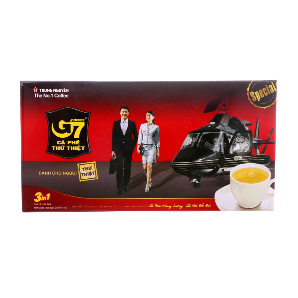 Cà phê sữa G7 3 in 1 hộp 21 gói