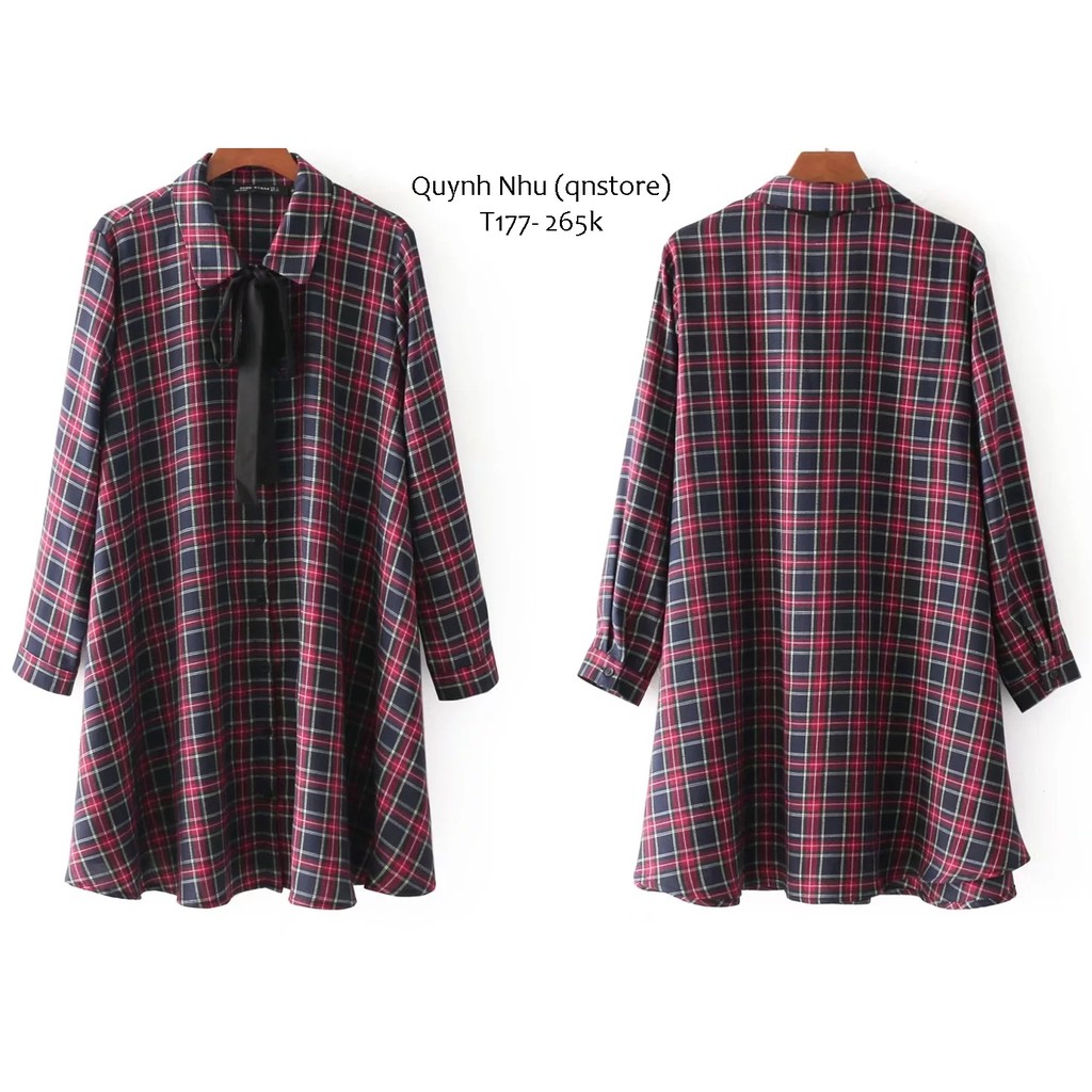 ORDER ĐẦM SƠ MI DÁNG XÒE t177