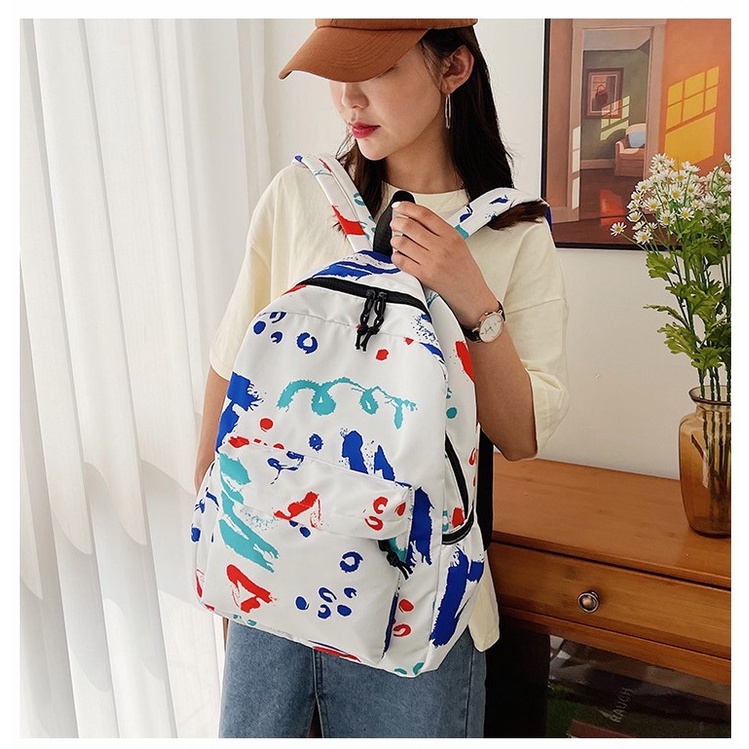 Balo đi học nam nữ chống nước nhiều ngăn Hạ Băng Designs - Graffiti