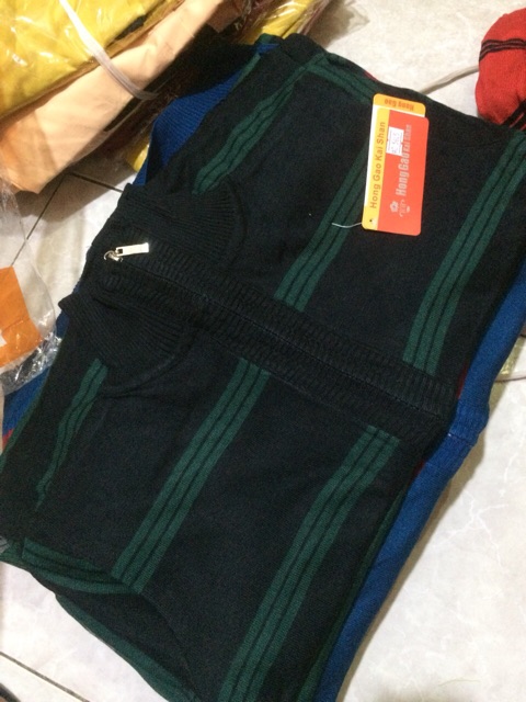 Áo khoác thun len sọc trung niên hàng QC xịn | BigBuy360 - bigbuy360.vn