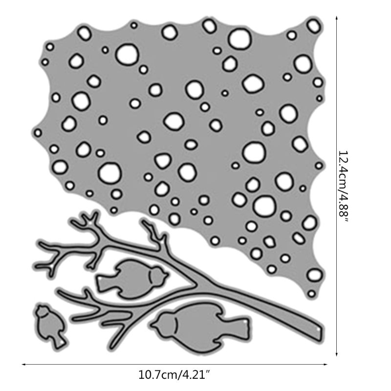 Khuôn Cắt Giấy Kim Loại Hình Cành Cây Xinh Xắn