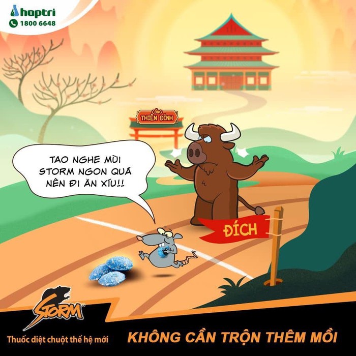Diệt chuột STORM dạng viên thế hệ mới - Hợp trí . Nông Dược Xanh